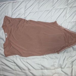 Loose fit pink bodysuit